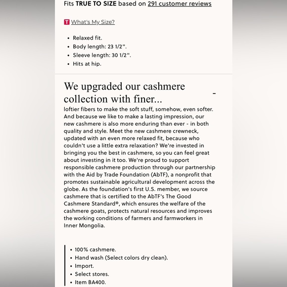 J.Crew Cashmere classic-fit crewneck sweater - Picture 4 of 4